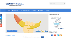 Desktop Screenshot of condom-sizes.org