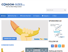 Tablet Screenshot of condom-sizes.org